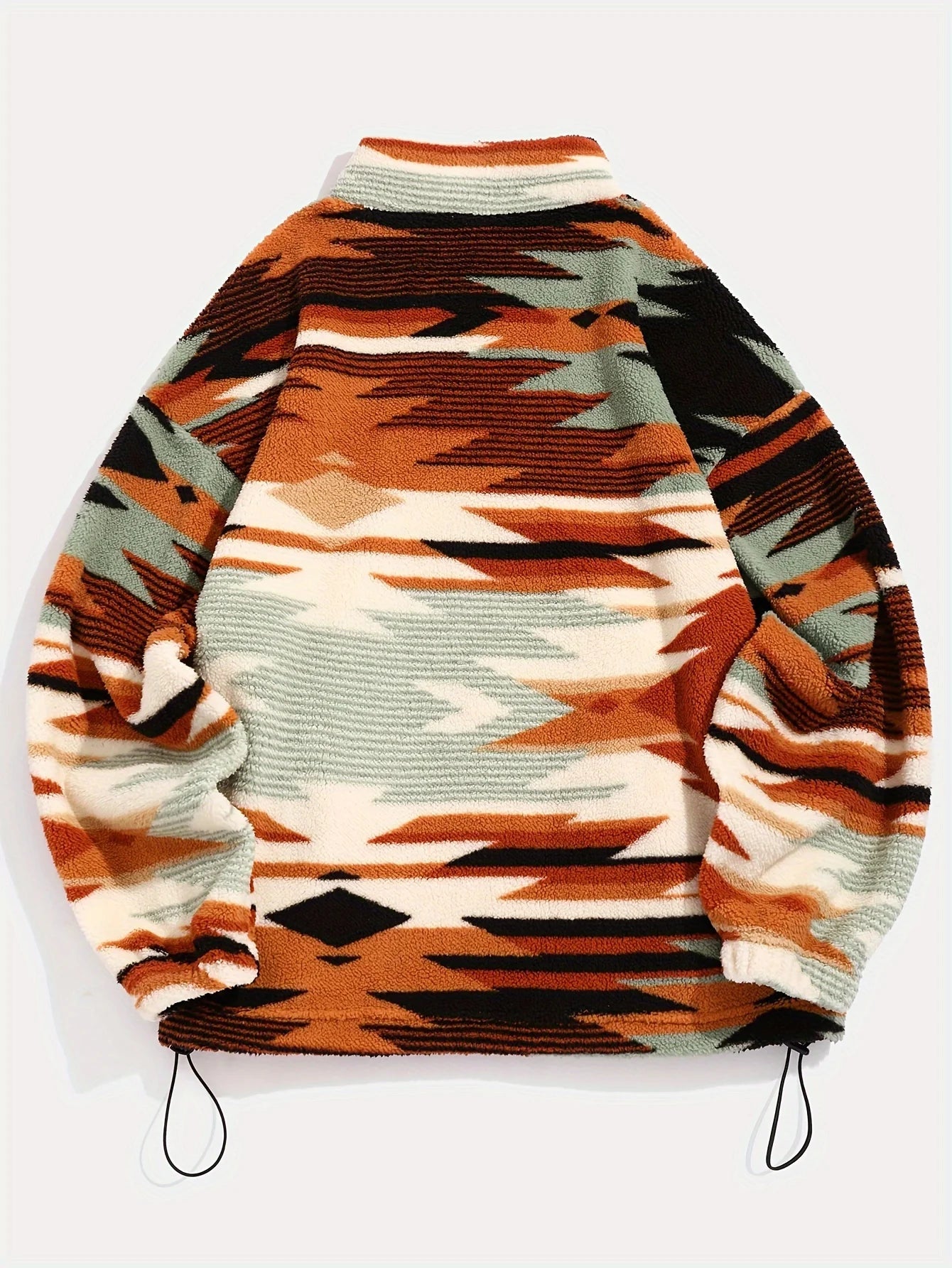 Men’s Jacket with Full Zip, Lined Design, All-Over Pattern, Adjustable Hem and Elastic Cuffs 9