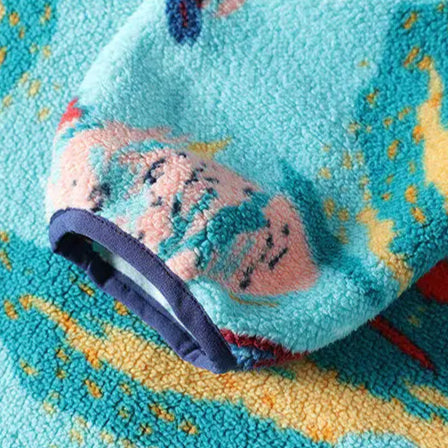 Men’s Pullover with Snap-Button Neckline, Relaxed Fit and All-Over Landscape Pattern 7