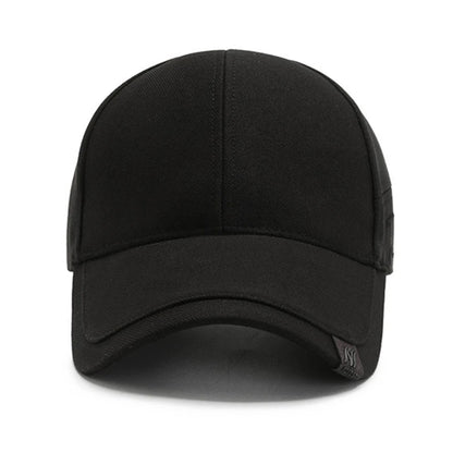 Men's Baseball Cap with Double Layer Brim and Embroidered Detail