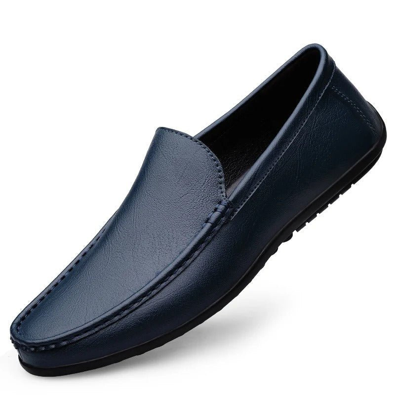 Men's Breathable Slip-On Loafers in Faux Leather