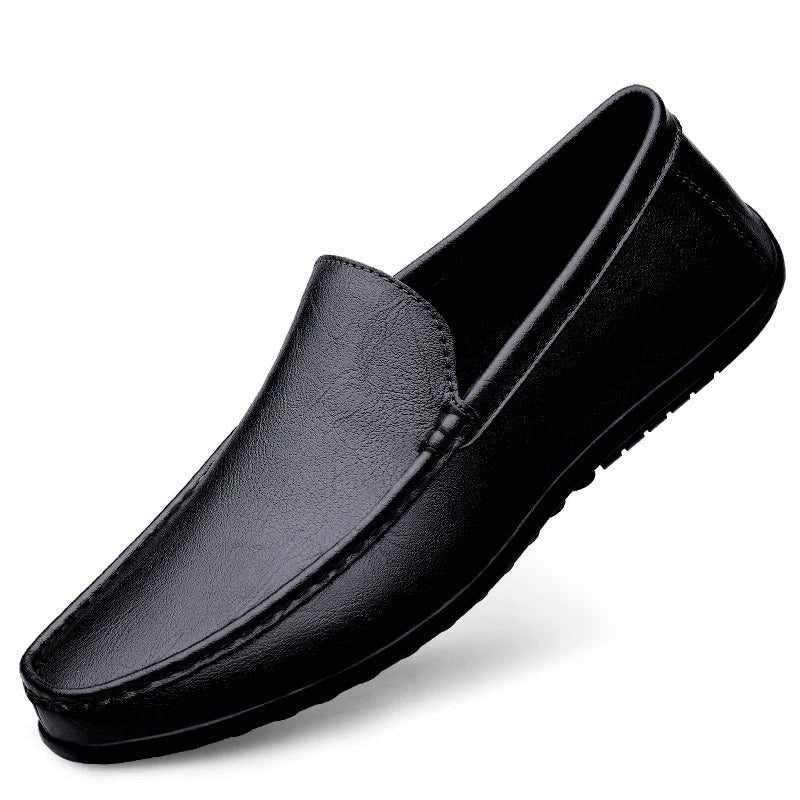 Men's Breathable Slip-On Loafers in Faux Leather