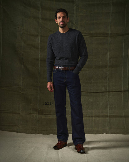 Men's Dress Belt with Pin Buckle