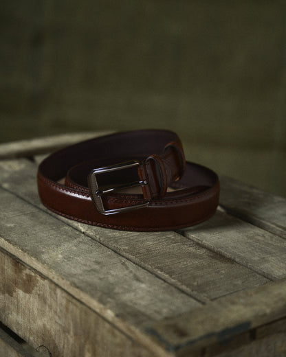Men's Dress Belt with Pin Buckle