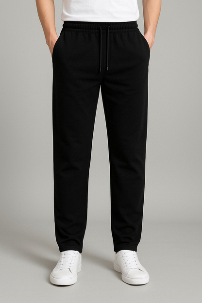 Men's Jogger Sweatpants with Tapered Legs, Drawstring Waist and Side Pockets