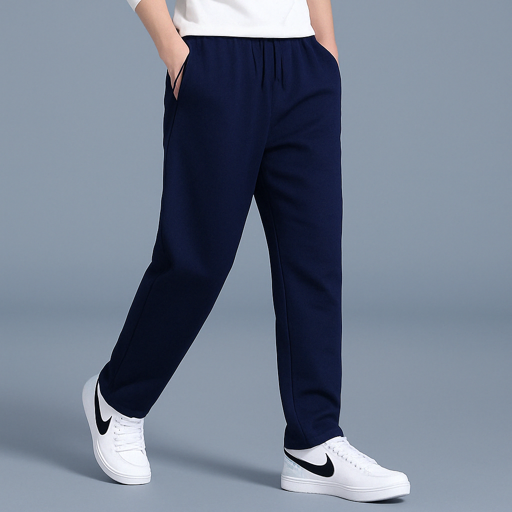 Men's Jogger Sweatpants with Tapered Legs, Drawstring Waist and Side Pockets