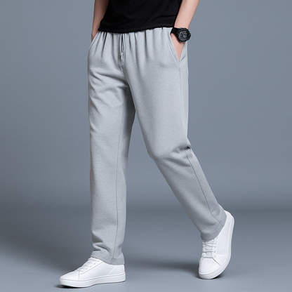 Men's Jogger Sweatpants with Tapered Legs, Drawstring Waist and Side Pockets