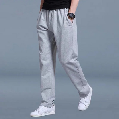 Men's Jogger Sweatpants with Tapered Legs, Drawstring Waist and Side Pockets
