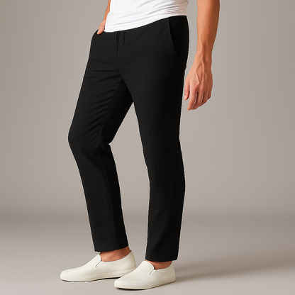 Men's Lightweight Drawstring Trousers with Deep Pockets