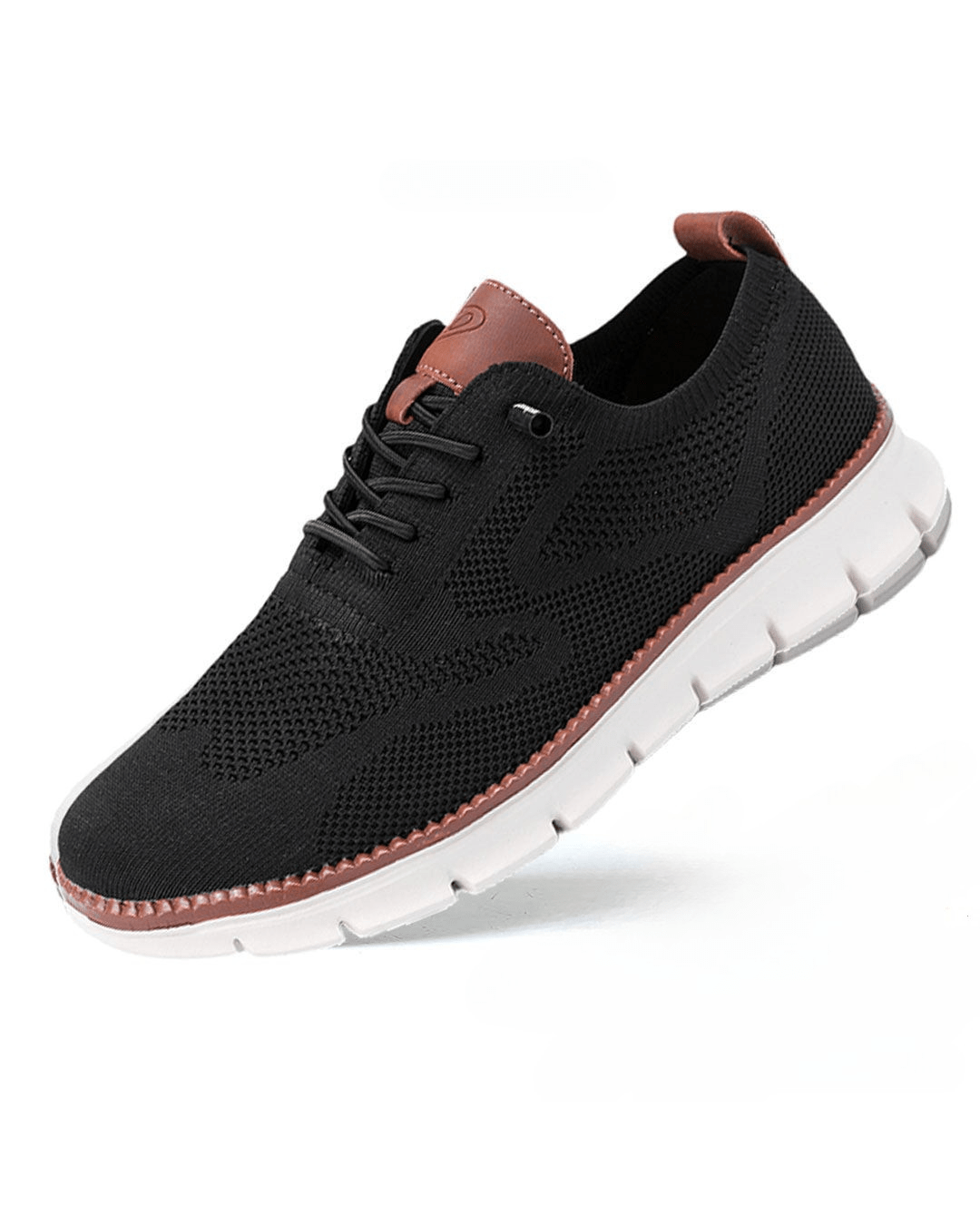 Men's Lightweight Lace-Up Sneakers with Round Toe