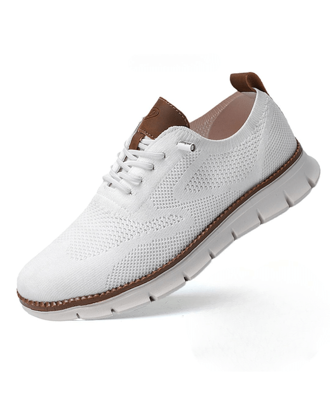 Men's Lightweight Lace-Up Sneakers with Round Toe