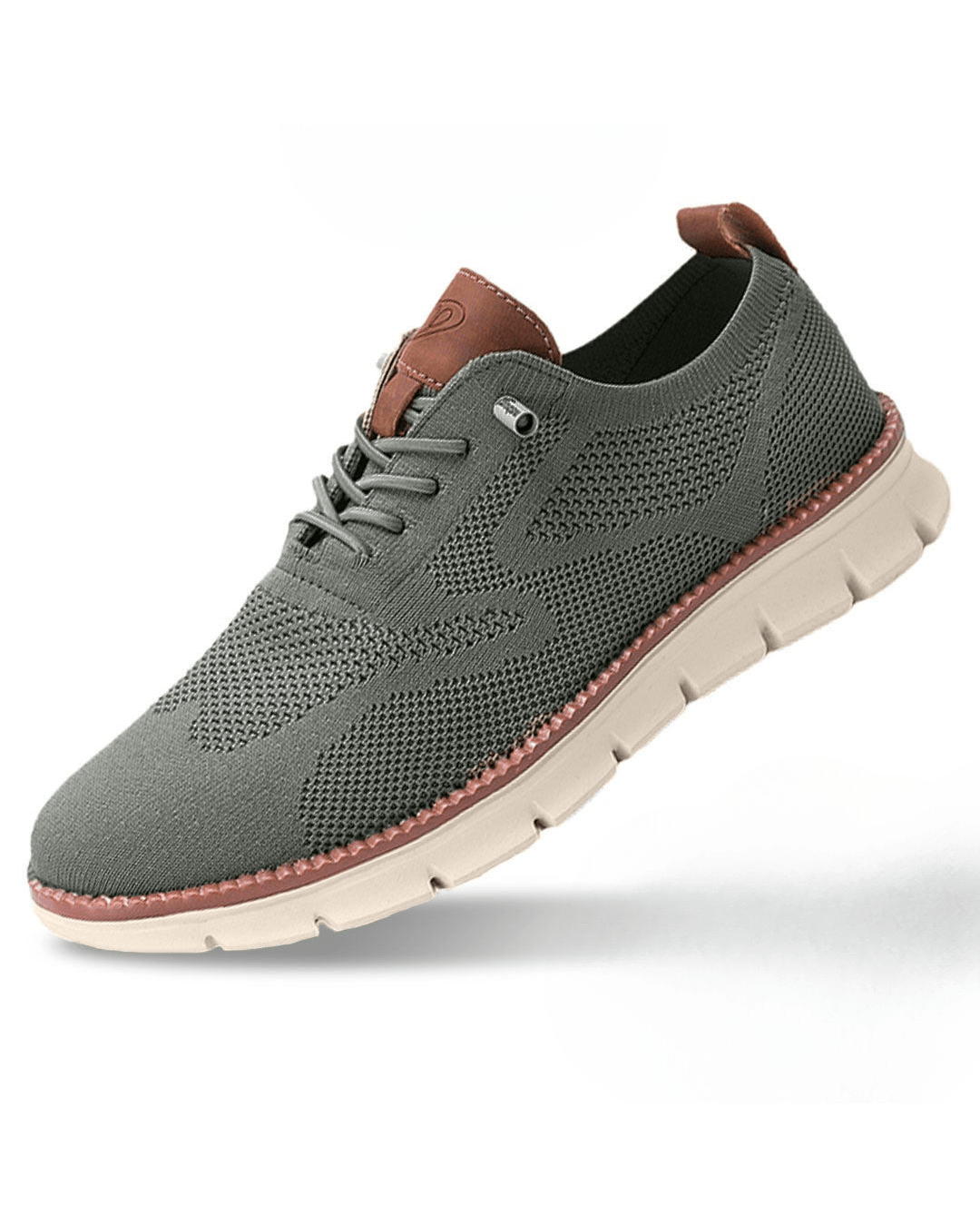 Men's Lightweight Lace-Up Sneakers with Round Toe