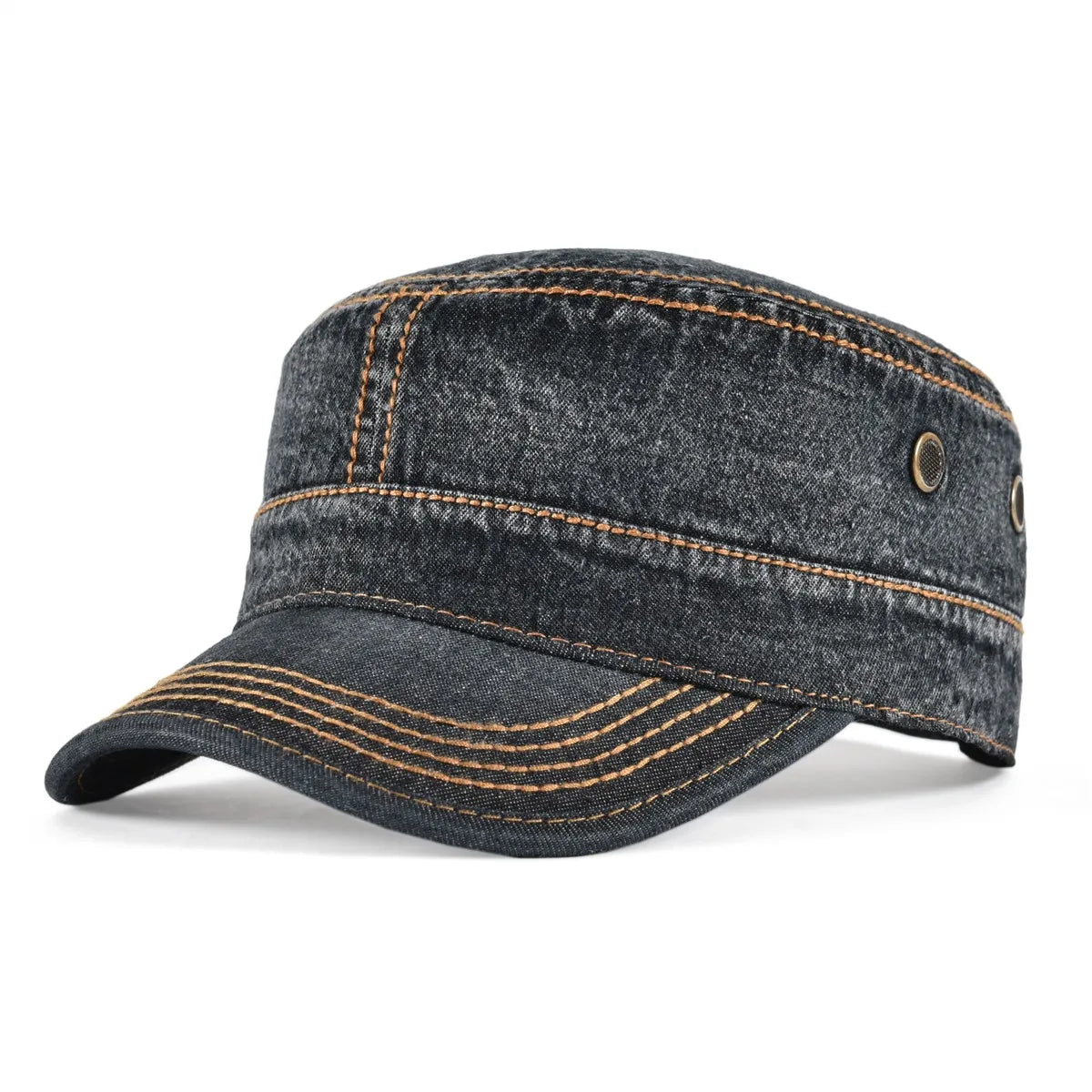 Men's Military Cap with Adjustable Back Strap