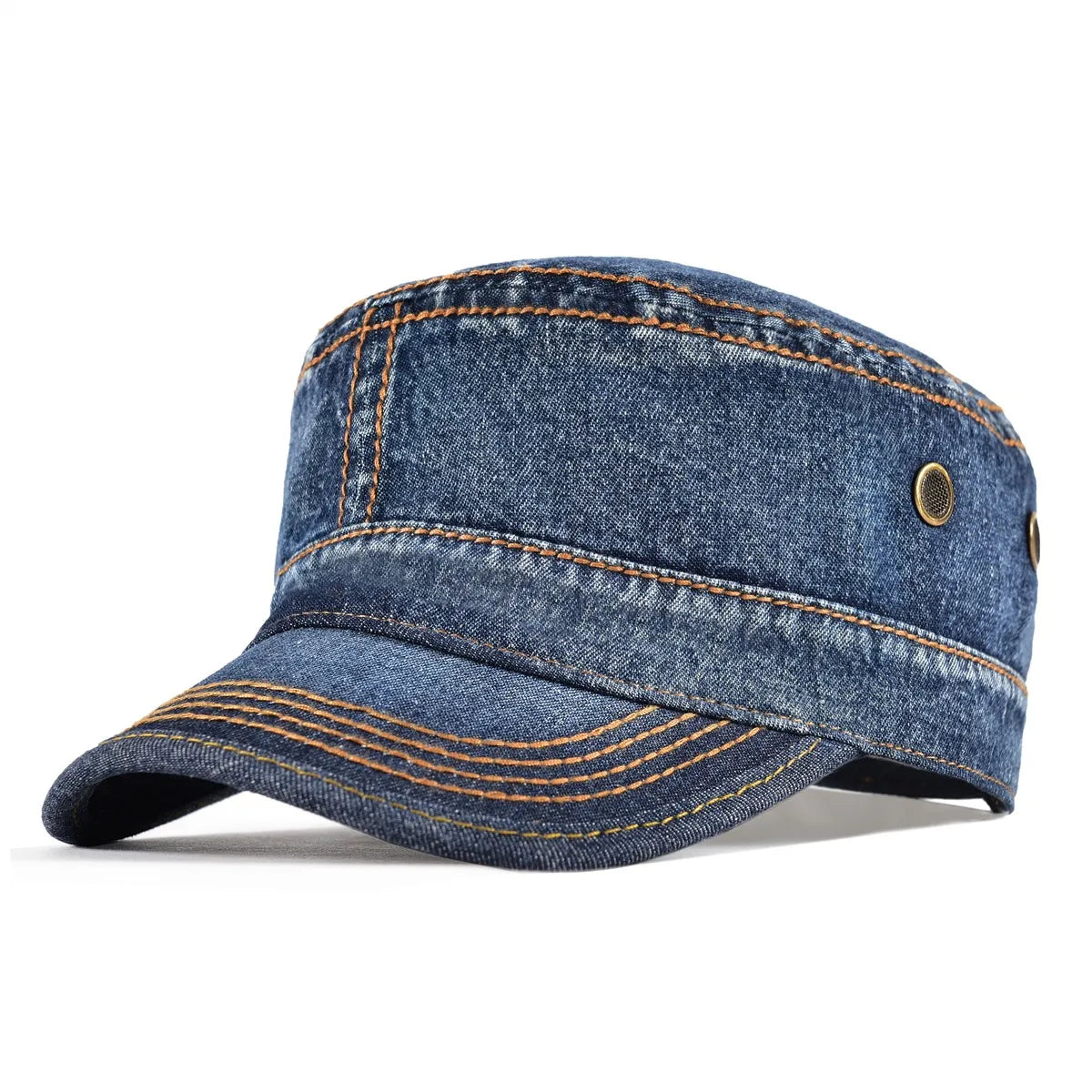 Men's Military Cap with Adjustable Back Strap