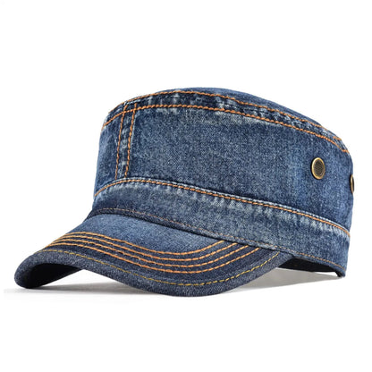 Men's Military Cap with Adjustable Back Strap