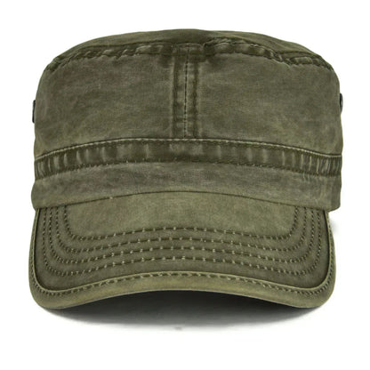 Men's Military Cap with Adjustable Back Strap