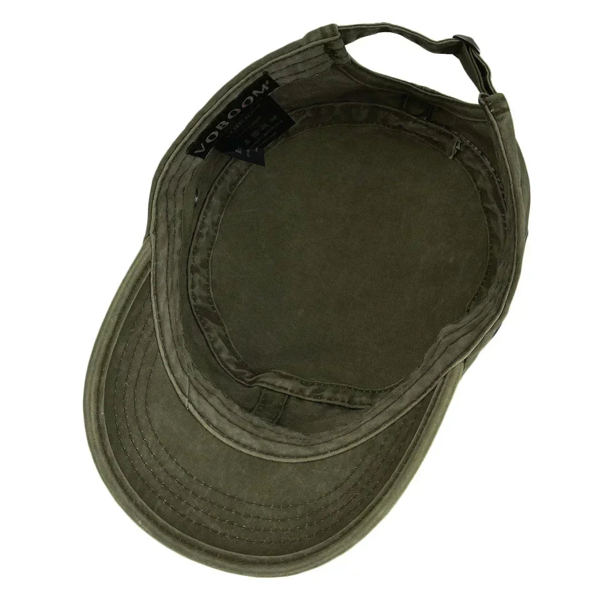 Men's Military Cap with Adjustable Back Strap