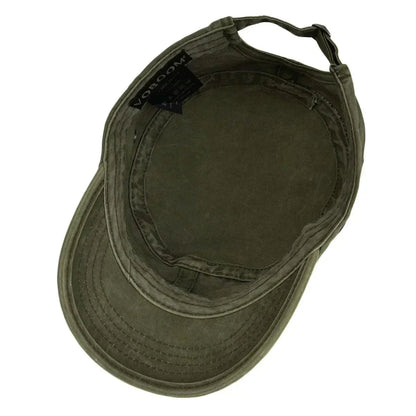 Men's Military Cap with Adjustable Back Strap