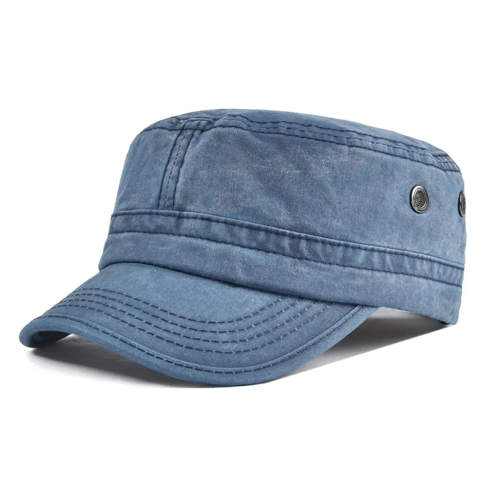 Men's Military Cap with Adjustable Back Strap