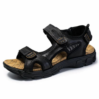 Men's Open-Toe Sandals with Heel Strap and Chunky Sole