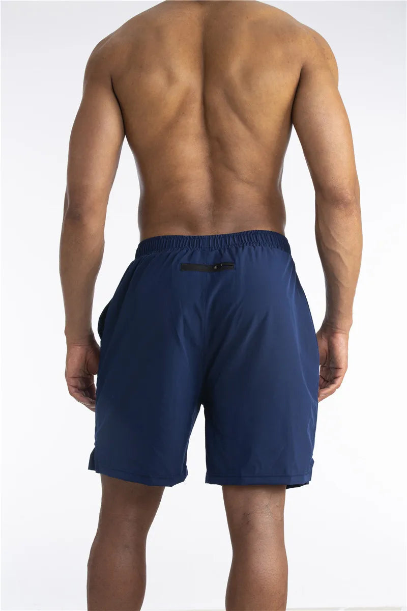 Men's Running Shorts with Inner Lining, Phone Pocket and Drawstring Waist