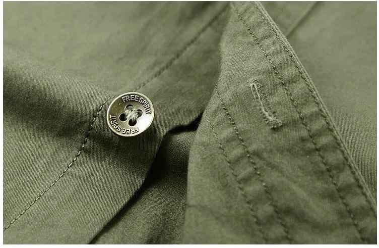 Men's Short Sleeve Cargo Shirt with Two Chest Flap Pockets