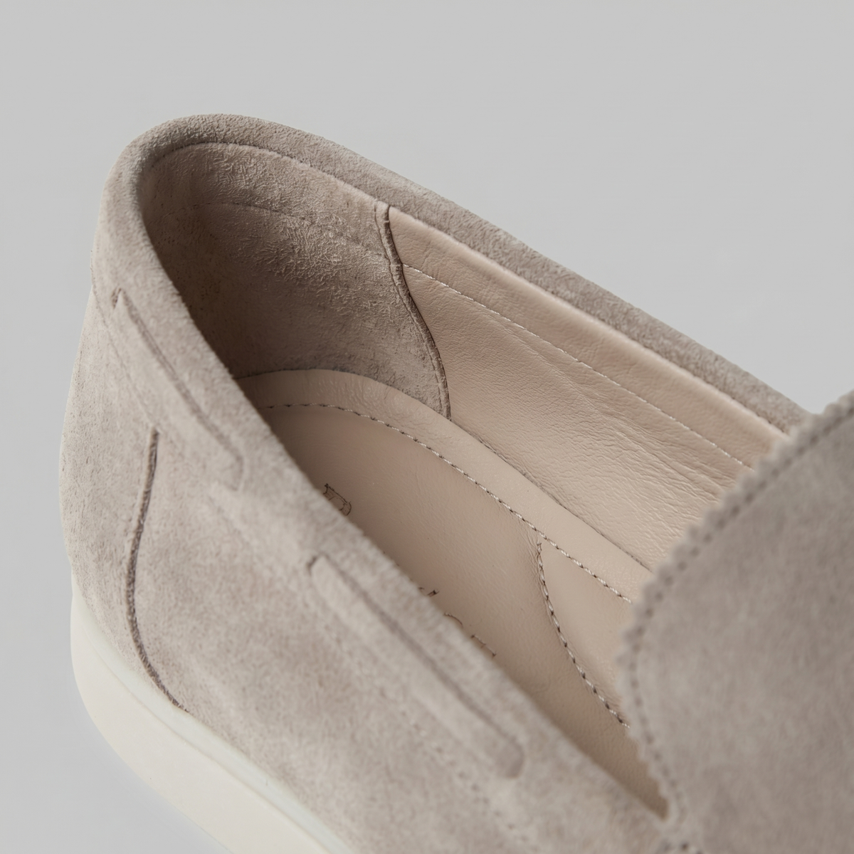 Men's Slim Slip-On Loafers with Moc Toe Stitching