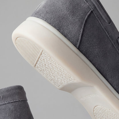 Men's Slim Slip-On Loafers with Moc Toe Stitching