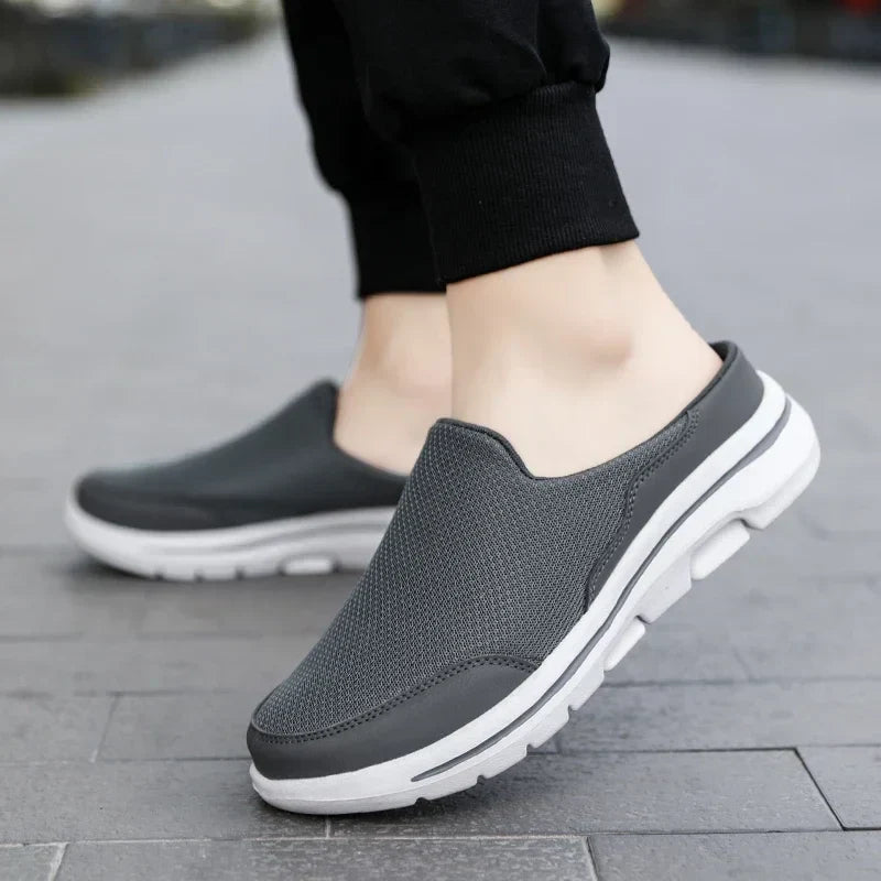 Men's Slip-On Mule Shoes with Open Back