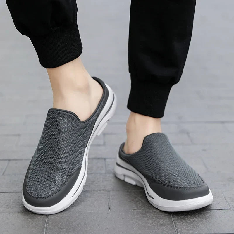 Men's Slip-On Mule Shoes with Open Back