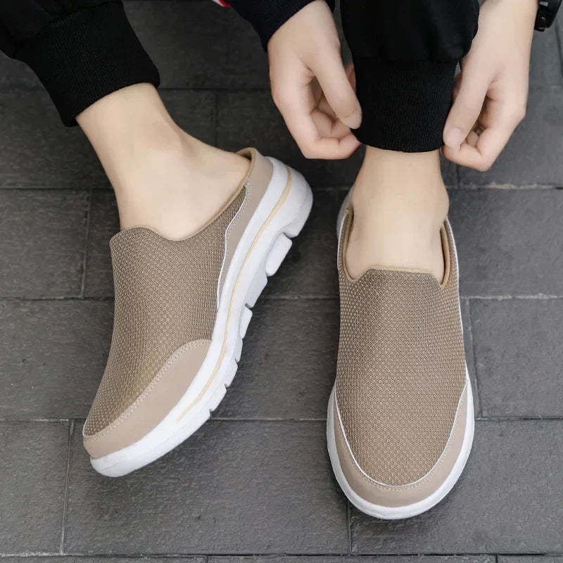 Men's Slip-On Mule Shoes with Open Back