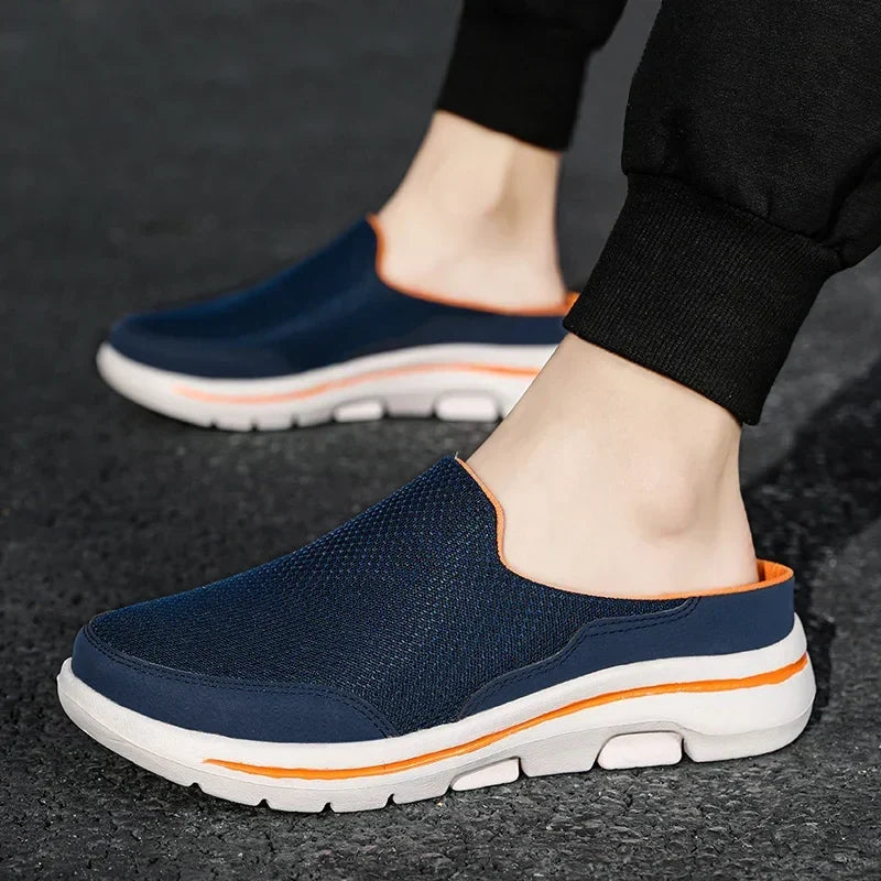 Men's Slip-On Mule Shoes with Open Back