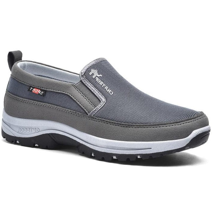 Men's Slip-On Trainers with Cushioned Sole and Elastic Side Panels