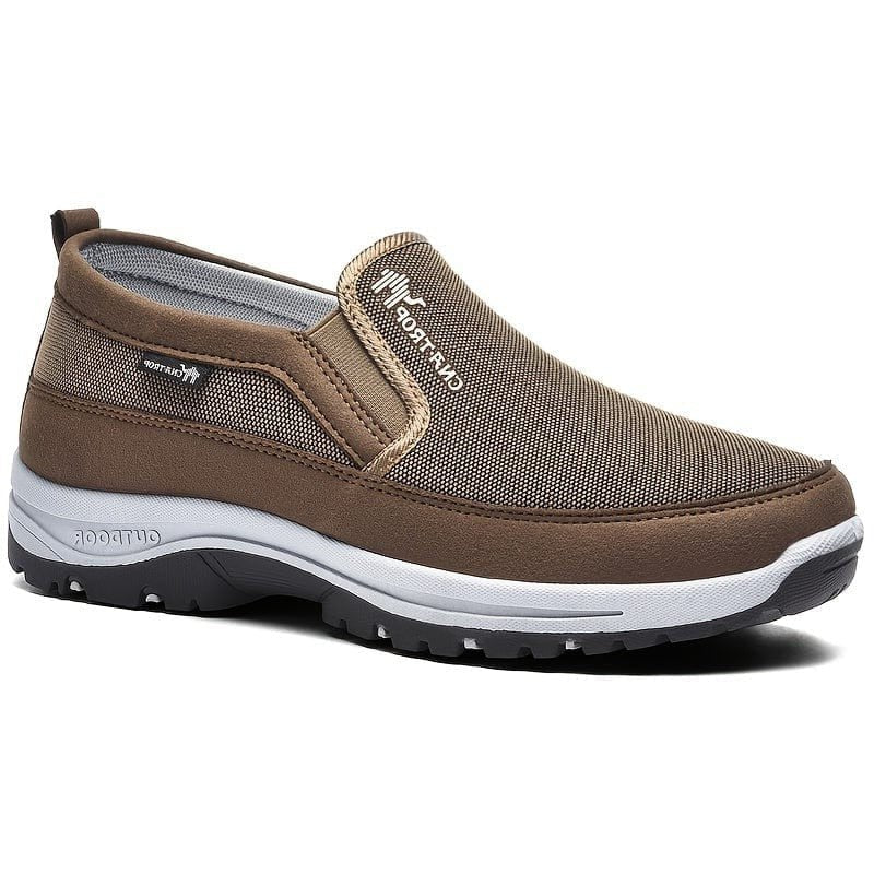Men's Slip-On Trainers with Cushioned Sole and Elastic Side Panels