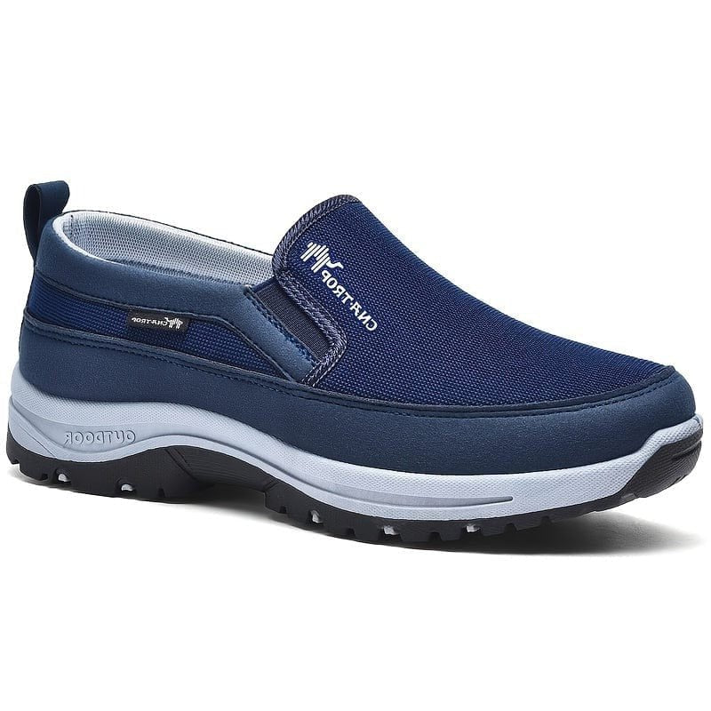 Men's Slip-On Trainers with Cushioned Sole and Elastic Side Panels