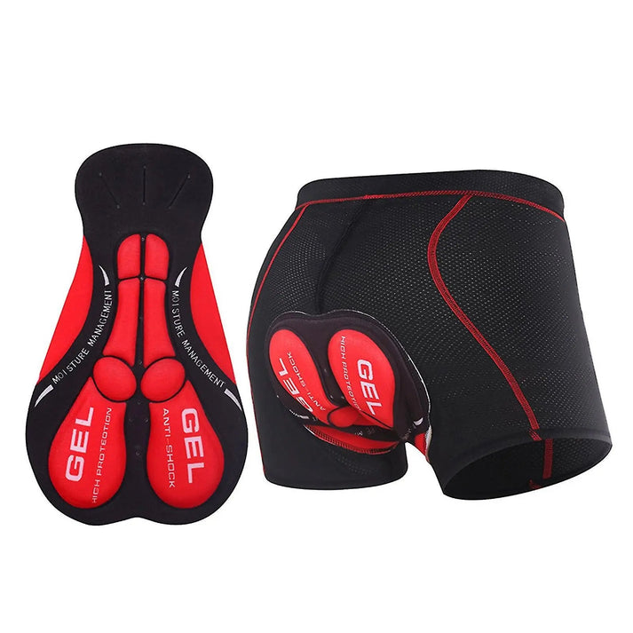 Unisex Cycling Underwear Shorts with Mesh Panels