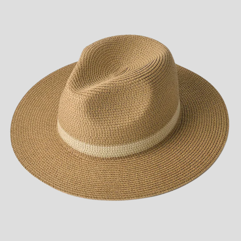 Unisex Hat with Wide Brim and Teardrop Crown