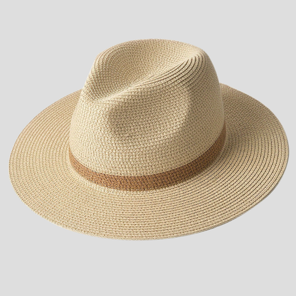 Unisex Hat with Wide Brim and Teardrop Crown