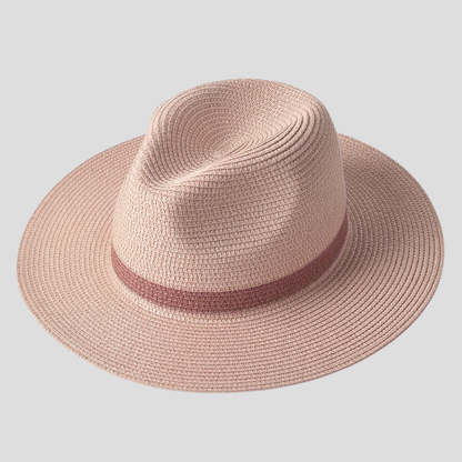 Unisex Hat with Wide Brim and Teardrop Crown