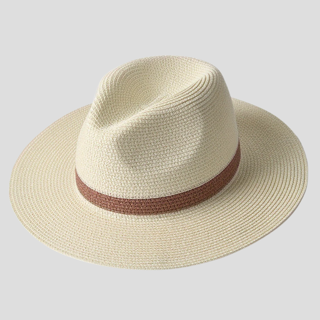 Unisex Hat with Wide Brim and Teardrop Crown