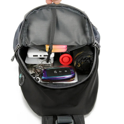 Unisex Lightweight Anti-Theft Crossbody Shoulder Bag with Multiple Pockets