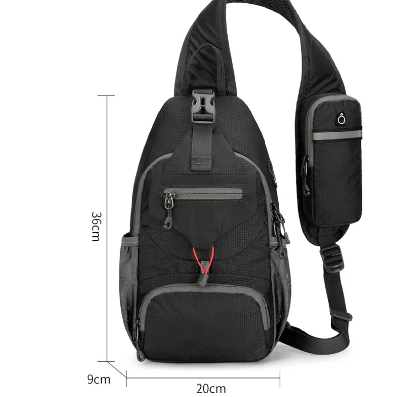Unisex Lightweight Anti-Theft Crossbody Shoulder Bag with Multiple Pockets