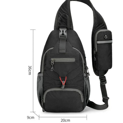 Unisex Lightweight Anti-Theft Crossbody Shoulder Bag with Multiple Pockets