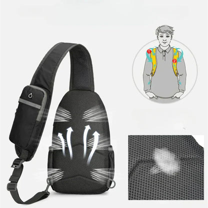 Unisex Lightweight Anti-Theft Crossbody Shoulder Bag with Multiple Pockets