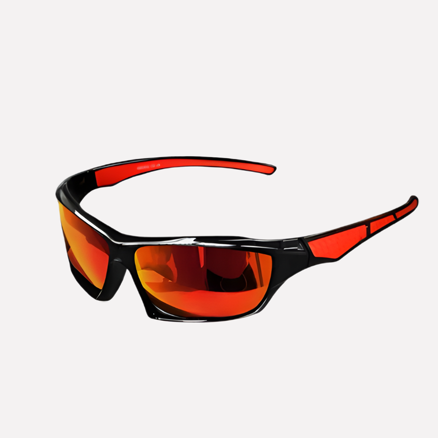 Unisex Polarized Sports Sunglasses with Wraparound Frame