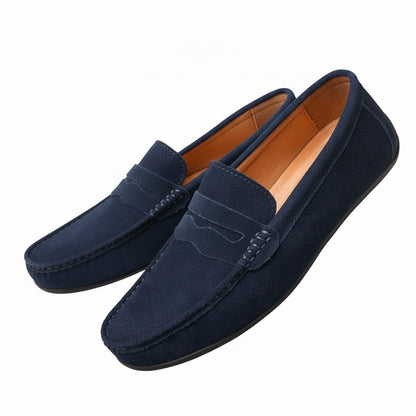 Women's Penny Loafers with Slip-On Design and Cushioned Lining