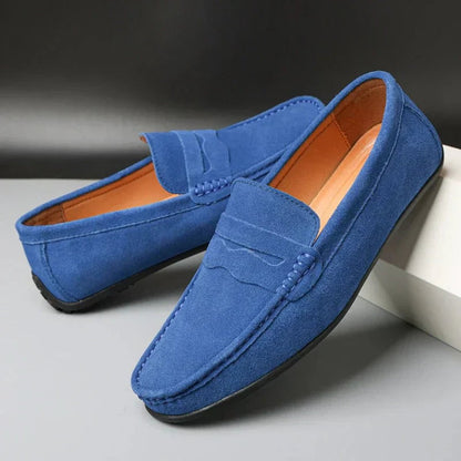 Women's Penny Loafers with Slip-On Design and Cushioned Lining