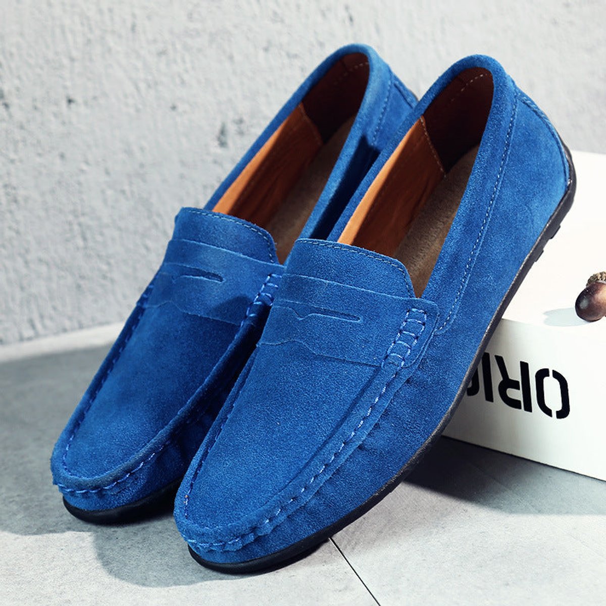 Women's Penny Loafers with Slip-On Design and Cushioned Lining